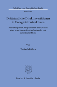 Drittstaatliche Direktinvestitionen in Energieinfrastrukturen