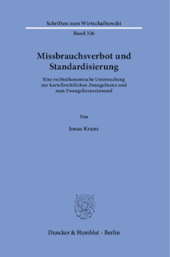 Missbrauchsverbot und Standardisierung Missbrauchsverbot und Standardisierung