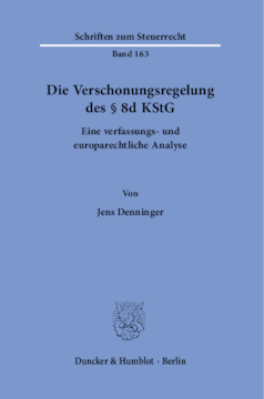 Die Verschonungsregelung des § 8d KStG Die Verschonungsregelung des § 8d KStG