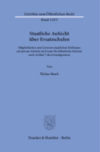 Staatliche Aufsicht über Ersatzschulen