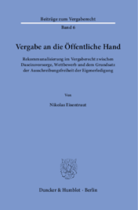 Vergabe an die Öffentliche Hand
