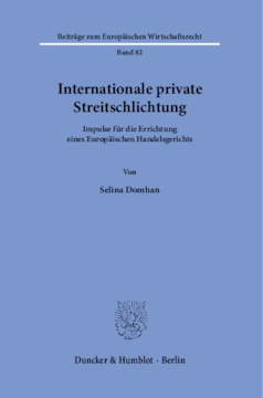 Internationale private Streitschlichtung