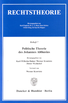 Politische Theorie des Johannes Althusius