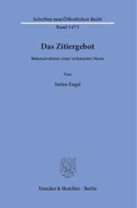 Das Zitiergebot
