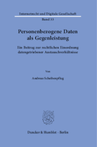 Personenbezogene Daten als Gegenleistung