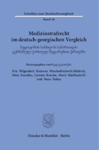 Medizinstrafrecht im deutsch-georgischen Vergleich
