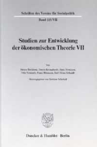 Probleme der Konjunkturtheorie im ausgehenden 19. Jahrhundert