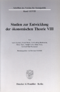 Deutsche Nationalökonomie in der Zwischenkriegszeit