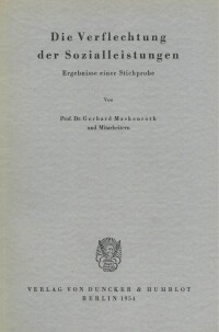 Die Verflechtung der Sozialleistungen