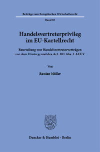 Handelsvertreterprivileg im EU-Kartellrecht