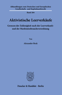 Aktivistische Leerverkäufe