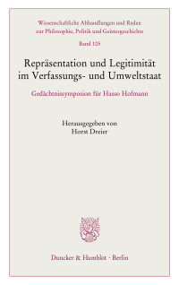 Repräsentation und Legitimität im Verfassungs- und Umweltstaat