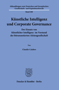 Künstliche Intelligenz und Corporate Governance
