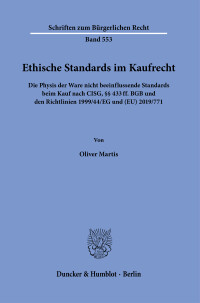 Ethische Standards im Kaufrecht