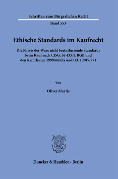 Ethische Standards im Kaufrecht