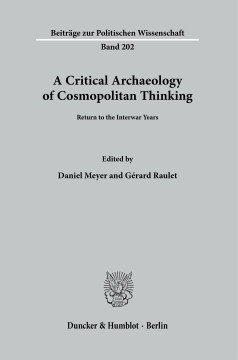 A Critical Archaeology of Cosmopolitan Thinking
