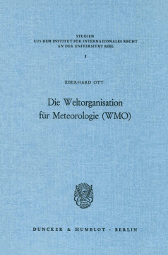 Die Weltorganisation für Meteorologie (WMO)