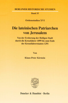 Die lateinischen Patriarchen von Jerusalem