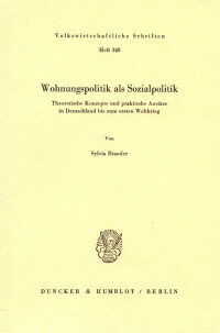 Wohnungspolitik als Sozialpolitik