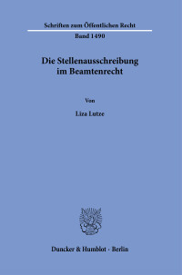 Die Stellenausschreibung im Beamtenrecht