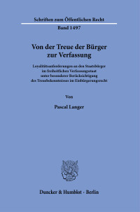 Von der Treue der Bürger zur Verfassung