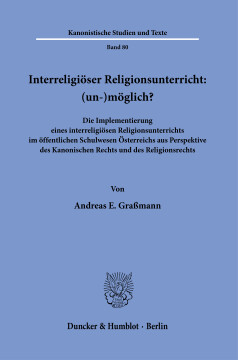 Interreligiöser Religionsunterricht: (un-)möglich? Interreligiöser Religionsunterricht: (un-)möglich?
