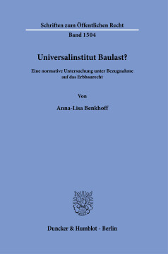 Universalinstitut Baulast?