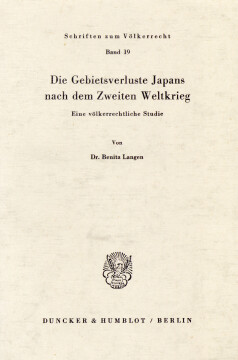 Die Gebietsverluste Japans nach dem Zweiten Weltkrieg