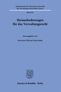 Herausforderungen für das Verwaltungsrecht
