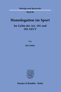Homologation im Sport