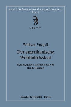 Der amerikanische Wohlfahrtsstaat Der amerikanische Wohlfahrtsstaat