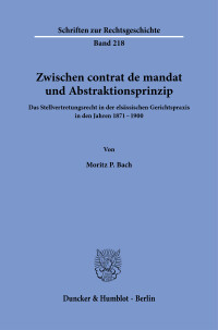 Zwischen contrat de mandat und Abstraktionsprinzip