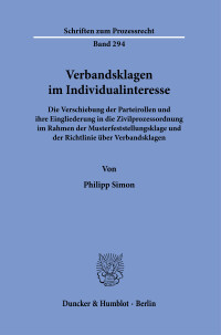 Verbandsklagen im Individualinteresse