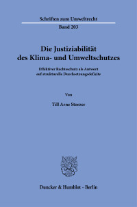 Die Justiziabilität des Klima- und Umweltschutzes