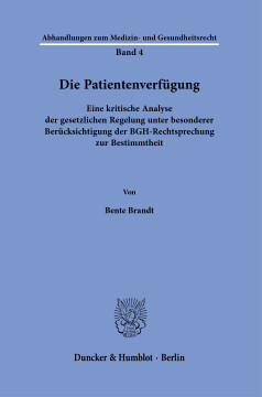 Die Patientenverfügung Die Patientenverfügung