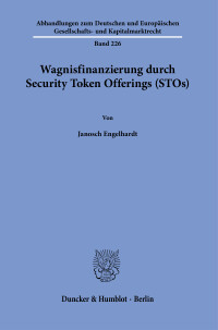Wagnisfinanzierung durch Security Token Offerings (STOs)