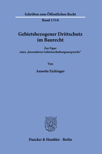 Gebietsbezogener Drittschutz im Baurecht