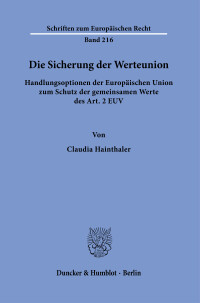 Die Sicherung der Werteunion