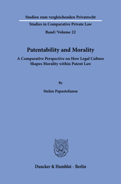Patentability and Morality Patentability and Morality