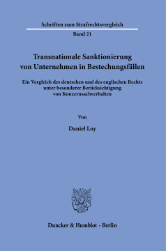 Transnationale Sanktionierung von Unternehmen in Bestechungsfällen