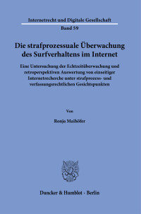 Die strafprozessuale Überwachung des Surfverhaltens im Internet