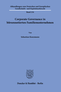 Corporate Governance in börsennotierten Familienunternehmen