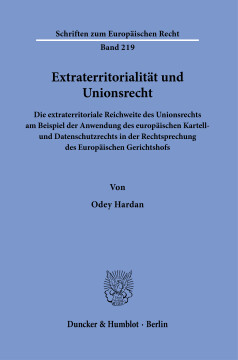 Extraterritorialität und Unionsrecht