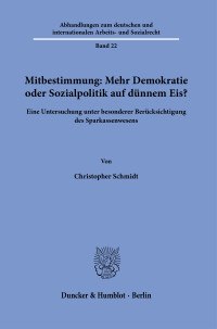Mitbestimmung: Beitrag zu einer demokratischeren Gesellschaft oder Sozialpolitik auf dünnem Eis?