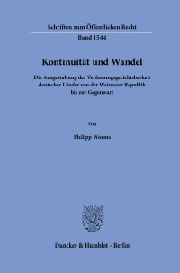 Kontinuität und Wandel