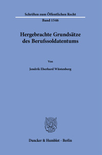 Hergebrachte Grundsätze des Berufssoldatentums