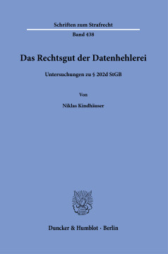 Das Rechtsgut der Datenhehlerei Das Rechtsgut der Datenhehlerei