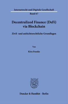 Decentralized Finance (DeFi) via Blockchain Decentralized Finance (DeFi) via Blockchain