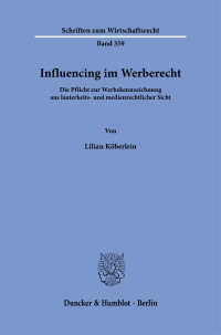 Influencing im Werberecht