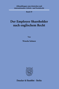 Der Employee Shareholder nach englischem Recht